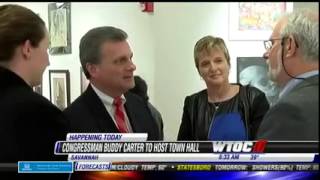 Rep. Carter (GA-01) Announces Town Hall Meetings (WTOC)
