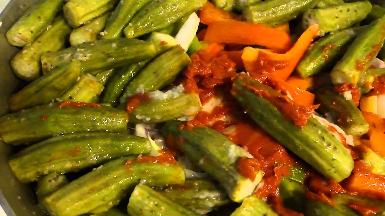 How to make Okra with oxtail and crab Sauce CalalouThe Haitian Way