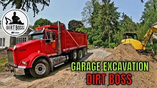 Excavating a Garage with a Carriage house