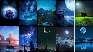 Night SKY HD Wallpaper Photo | Moon dp photo for whatsapp | Night Sky DP/DPZ/images/pics/pictures