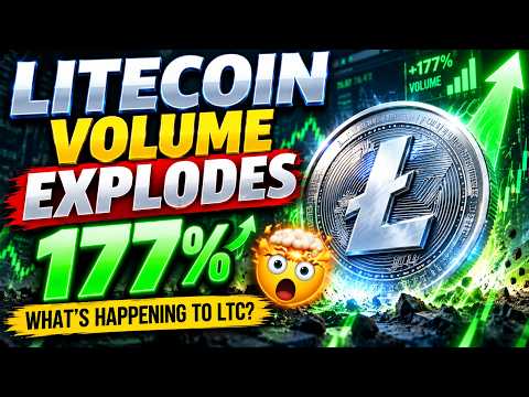 Litecoin Volume EXPLODES 177% 🤯 What’s Happening to LTC? #LTC #crypto