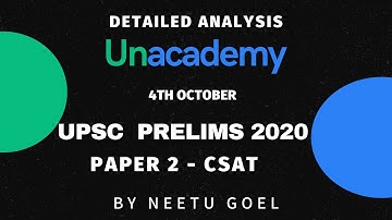 UPSC Prelims-2020 | Full Analysis Paper-2 | Part-2 | CSAT | Answer key With Explanation