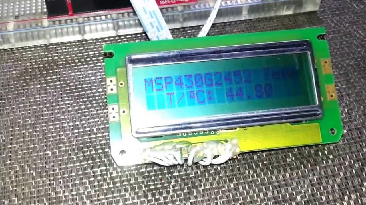 MSP430 internal temperature sensor demo YouTube