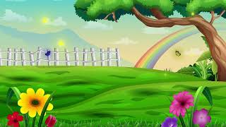 2d animated fairy fairy background animation screen green . fairy forest background with grass| No C