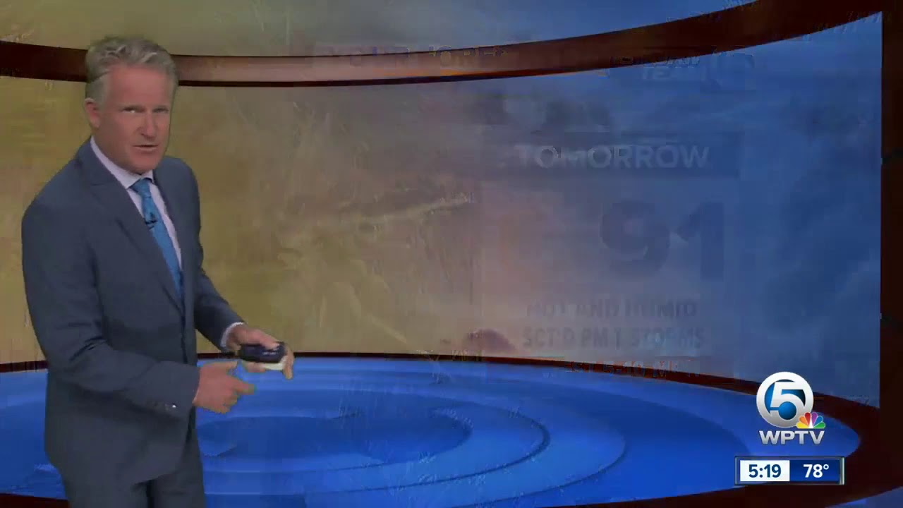 west palm beach airport car rental Monday night forecast