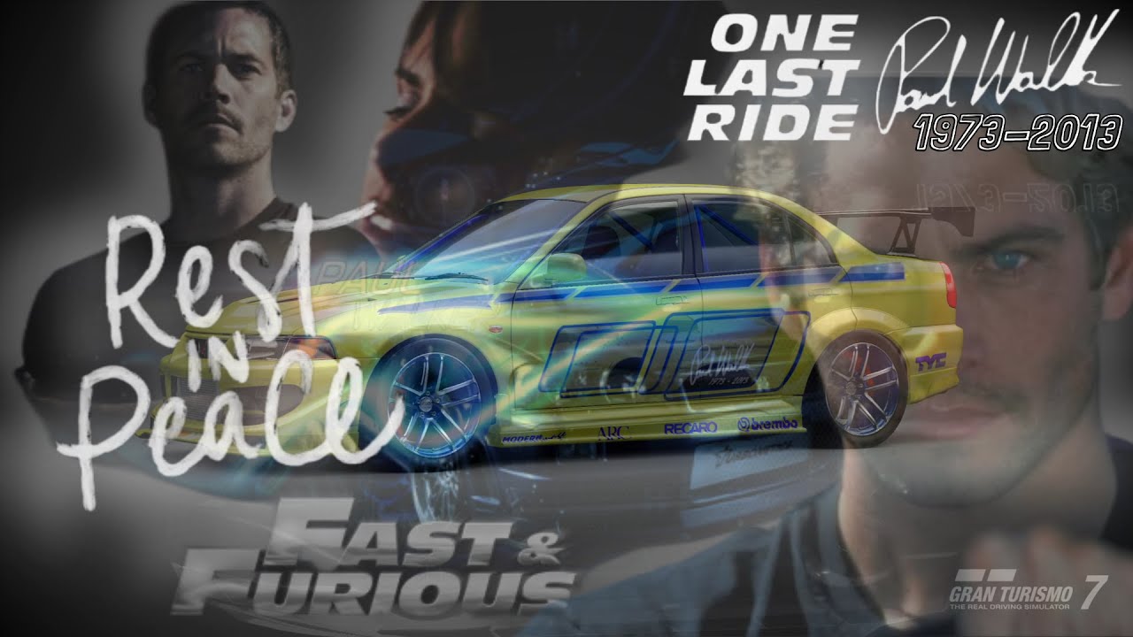 Gran Turismo 7 Paul Walker Tribute Video One Last Ride
