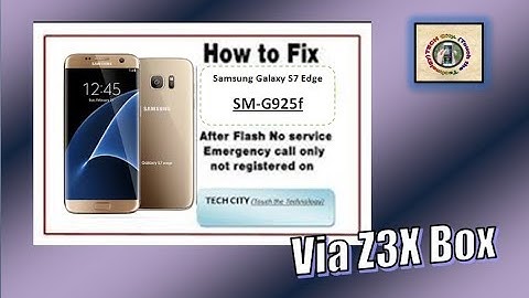 How to Repair "emergency calls only" Samsung S6 Edge SM-G925F with Z3X BOX | TECH City
