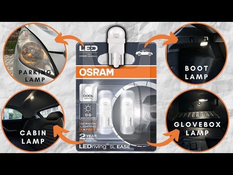 😍 Jada Bright Light Aur Behtarin Look  Installed Osram T10 W5W LED Bulb  In Nexon #osramled #T10LED 