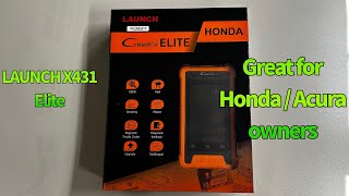 Launch x431 Elite for Honda /Acura (perfect DIYer scan tool)