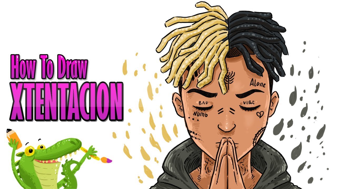 XXXTentacion Blue Hair Drawing - wide 6