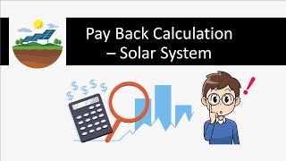 How to calculate Return on investment (ROI)/ Pay Back Period for Solar #solar #Payback #Saving #roi