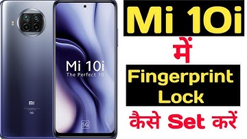 How to set fingerprint lock in mi 10i || Mi 10i me fingerprint lock kaise lagaye ||