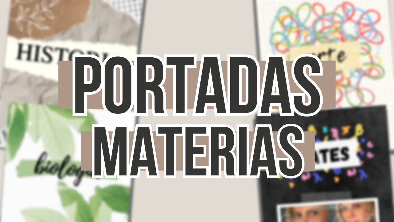 PORTADAS PARA MATERIAS 📓📚 | CANVA | Clau's - thptnganamst.edu.vn