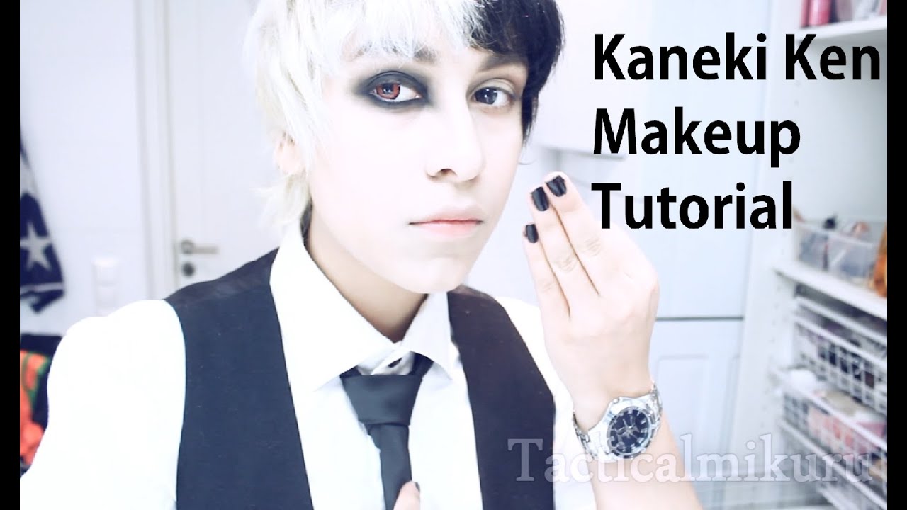 Kaneki Ken Makeup Tutorial Tokyo Ghoul Cosplay YouTube