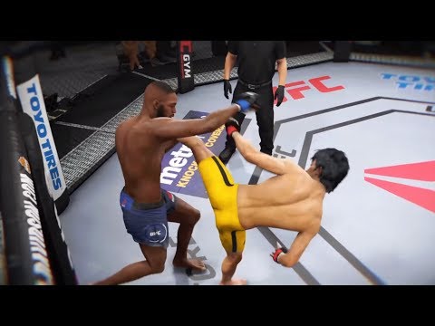 Bruce Lee vs. Jon Jones (EA Sports UFC 3) - CPU vs. CPU