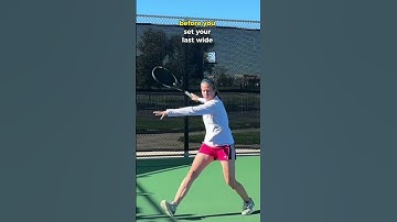 #tennis open stance #tennisforehand. Link to full video below