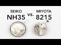 SEIKO NH35 vs. MIYOTA 8215 - A Side-By-Side Comparison (NH36 &amp; 8210)