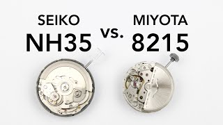 SEIKO NH35 vs. MIYOTA 8215  A SideBySide Comparison (NH36 & 8210)