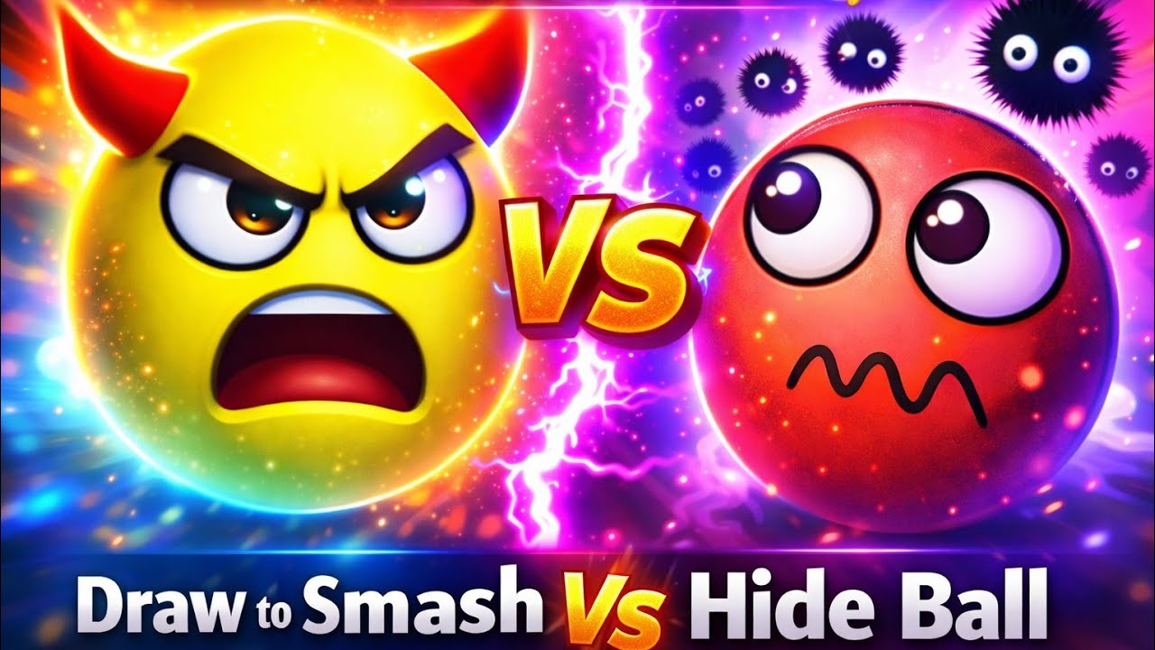 Draw to Smach|hide Ball “Draw to Smash vs Hide Ball | Impossible Level 😱”“Hide Ball Challenge 