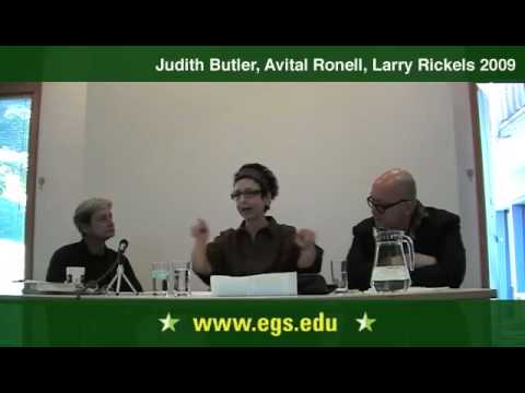 Avital Ronell, Judith Butler, Laurence Rickels: Arendt, Heidegger & The Role of Thinking 2009 2/15