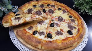 Non comprerai più la pizza dopo questo video! Pizza fatta in casa,impasto veloce in 10 minuti