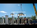 Säulenhalle STOA169 (Aufbau): Die ersten Dachelemente (timelapse)