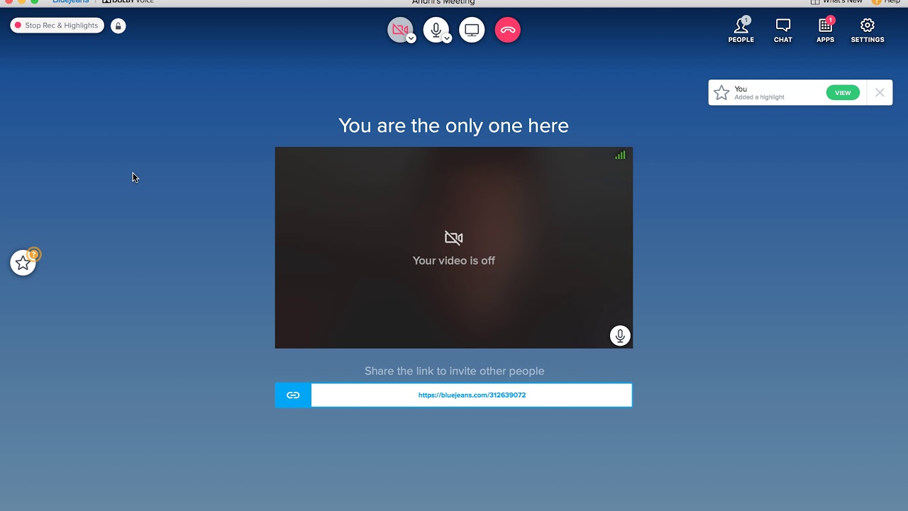 How to RECORD MEETING in BLUEJEANS? - YouTube