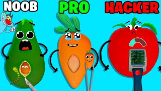 NOOB vs PRO vs HACKER | In Fruit Clinic | With Oggy And Jack | Rock Indian Gamer |