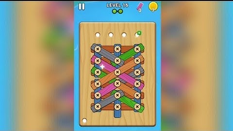 Wood Screw Puzzle Level 16 Walkthrough Solution