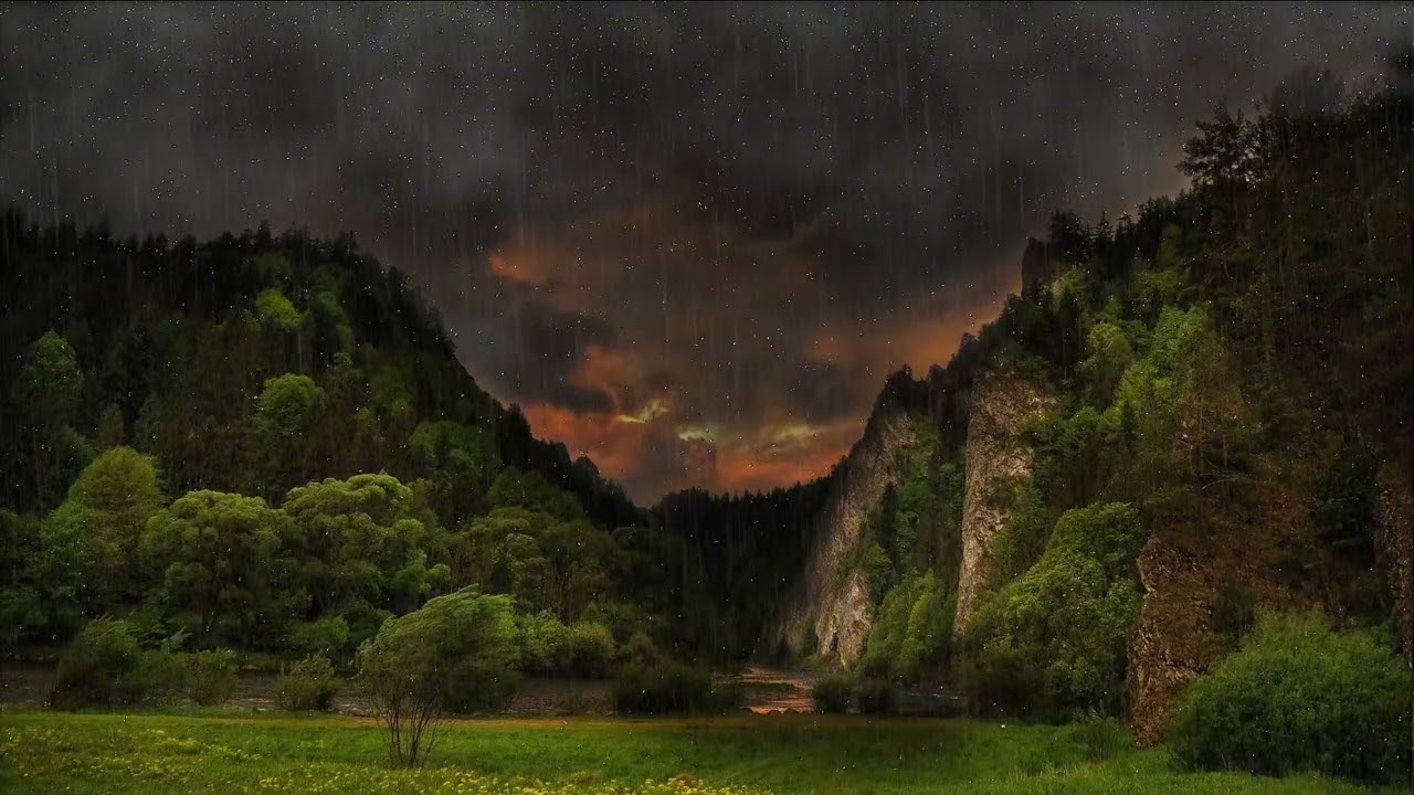 2 Hours of Relaxing Rain Sounds for Sleep | Calming Rain | صوت المطر