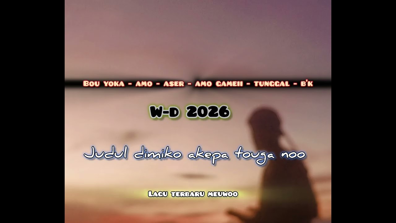 Lagu daerah terbaru  meuwoo dide official album 4 WIDOGAI - DAGOUTO 🌴🌴