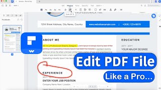 how to edit pdf file like a professional | wondershare pdfelement