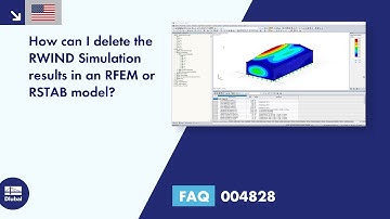 FAQ 004828 | How can I delete the RWIND Simulation results in an RFEM or RSTAB model?