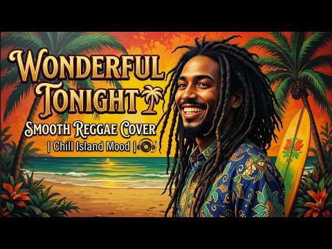 Wonderful Tonight 🌴 Smooth Reggae Cover | Chill Island Mood