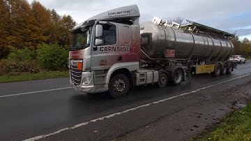 Truck Spotting at the Skeoch Roundabout Stirling Scotland UK 