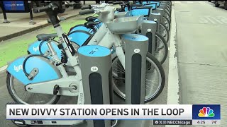 New Divvy Bike Station Opens In Chicago Loop