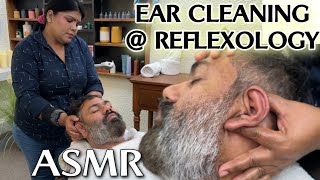 ASMR EAR MASSAGE , GENTLE EAR CLEANING ! Reflexology by Indian therapist VANTI