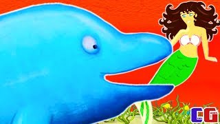 Tasty Blue #5 HUGE DOLPHIN EAT MERMAID Cartoon for kids about Fish-eater to EAT the OCEAN