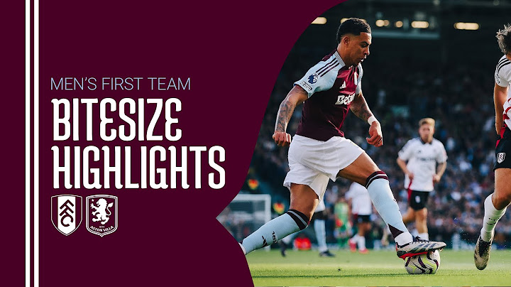 Rogers and Watkins Magic 🪄🎯 | Fulham 1-3 Aston Villa Match hHghlights