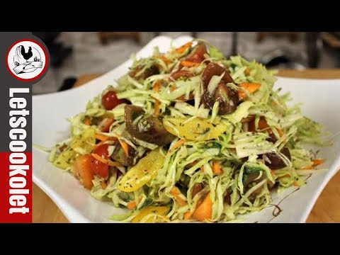 Video: Cabbage Salad Na May Mga Gisantes At Crouton