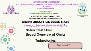 Module 4.2 | Broad Overview of Omics Technologies | Bioinformatics Essentials | MOOC