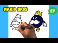 How to Draw Super Mario Bros 64 - King Bob omb