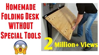 How To Make Folding Table at Home | Building a Wall Mounted Folding Desk | DIY table