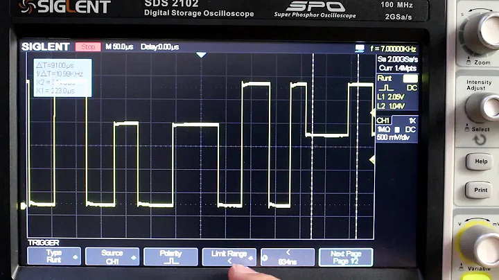 How to use the runt trigger of SIGLENT oscilloscopes