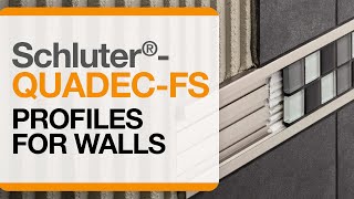 How to install tile accent trim on walls: Schluter®-QUADEC-FS profile