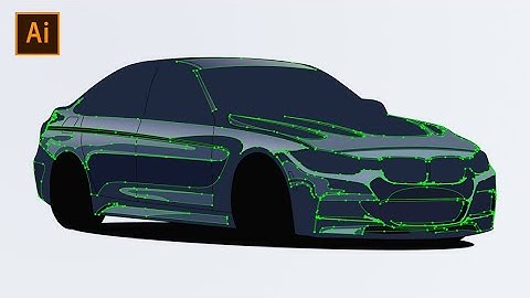 Adobe Illustrator CC Tutorial / How to Illustrate a Car Part 2 / Highlights and Shadows BMW F30