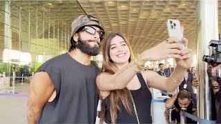 Ranveer Singh Spotted At Airport Flying From Mumbai