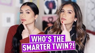 Who is the SMARTER twin?! | The Mian Twins