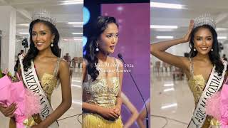 Jennifer Renthlei from Republic Veng Aizawl is the New Miss Mizoram 2024 🥳