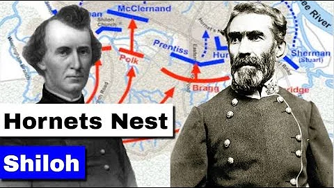 Battle of Shiloh Part 5, The Hornets Nest | Animated Battle Map